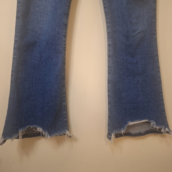 Current/Elliott The Kick High-Rise Cropped Flare Jeans Size 30 - Picture 4 of 9